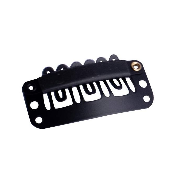 Clips for Hair Extensions Black 28mm (1pc)
