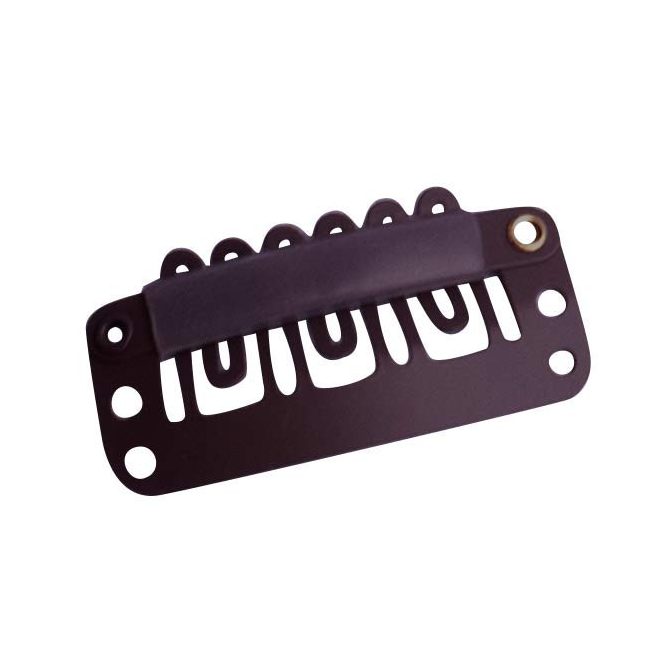 Clips for Hair Extensions Dark Brown 28mm (1pc)