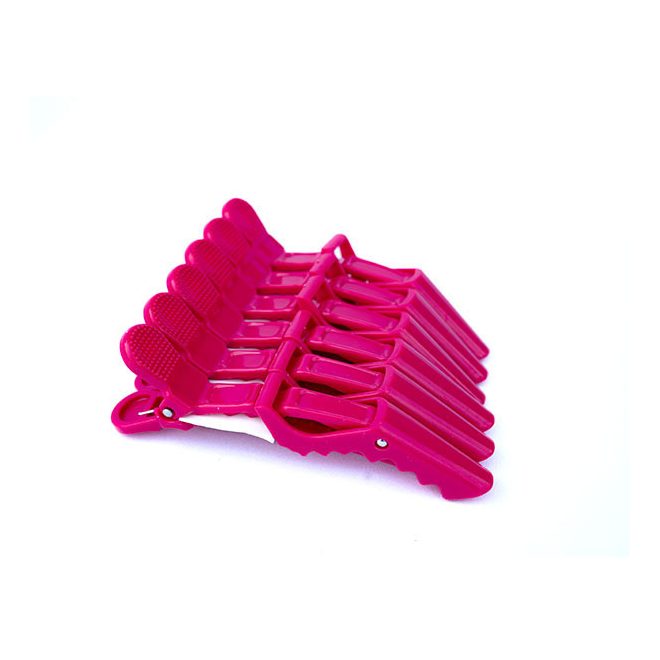 Hair Clip Crocodile Clamp 11.5cm Red - Strong Grip Sectioning Clip for Thick Hair Styling and Salon Use