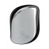 Tangle Teezer Type Detangling Hair Brush - Silver Chrome Edition, Compact Anti-Tangle Hairbrush for Smooth, Shiny and Frizz-Free Hair