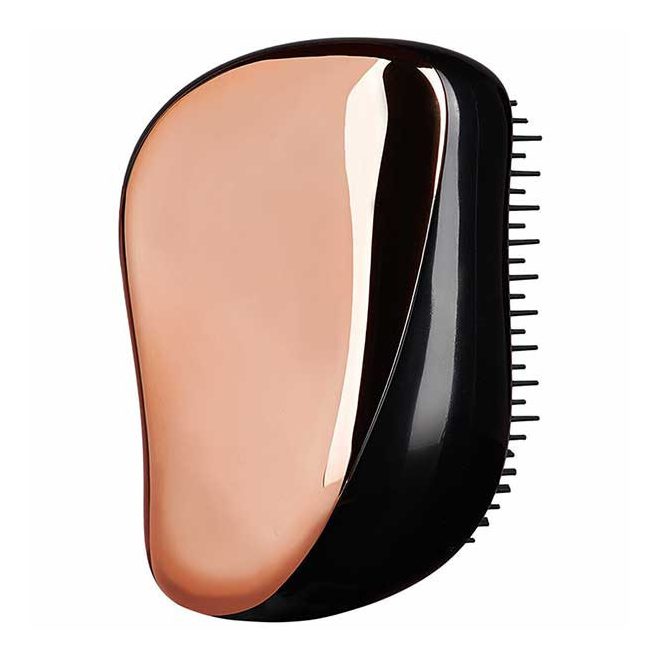 Tangle Teezer Type Detangling Hair Brush - Rose Gold Edition, Compact Anti-Tangle Hairbrush for Smooth, Shiny and Frizz-Free Hair