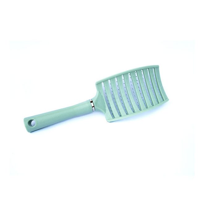 Professional Vent Hair Brush Green - Lightweight Detangling Brush with Vented Design for Faster Blow Drying and All Hair Types