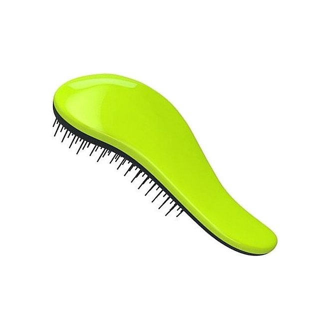 Dtangler Detangling Hair Brush Green - Professional Anti-Tangle Brush for Smooth, Shiny and Pain-Free Hair Styling