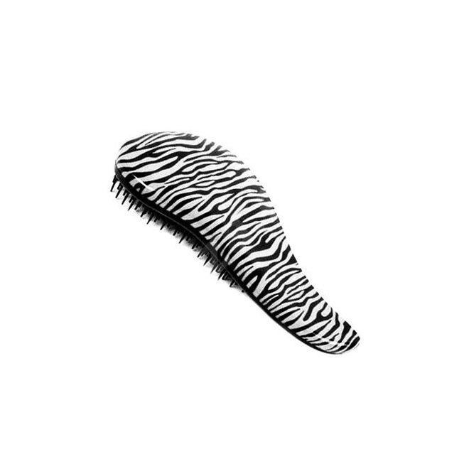 Dtangler Detangling Hair Brush Zebra - Professional Anti-Tangle Brush for Smooth, Shiny and Pain-Free Hair Styling