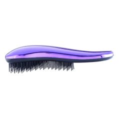   Dtangler Detangling Hair Brush Purple - Professional Anti-Tangle Brush for Smooth, Shiny and Pain-Free Hair Styling