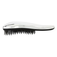   Dtangler Detangling Hair Brush Shiny Silver - Professional Anti-Tangle Brush for Smooth, Shiny and Pain-Free Hair Styling