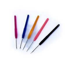   Professional Micro Ring Loop Needle for I-Tip Hair Extensions - Colorful Plastic Handle Tool for Easy Hair Extension Application 1 Piece