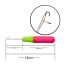 Professional Hair Loop Hook Needle - For Hair Braiding, Dreadlock - Rasta - Styling and Hair Extension Application, Neon Handle, 1 Piece