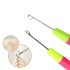Professional Hair Loop Hook Needle - For Hair Braiding, Dreadlock - Rasta - Styling and Hair Extension Application, Neon Handle, 1 Piece