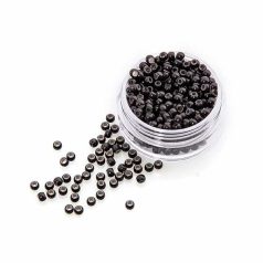   Nano Rings Silicone Lined for I-TIP Hair Extension Dark Brown 100pcs
