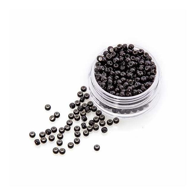 Nano Rings Silicone Lined for I-TIP Hair Extension Dark Brown 100pcs