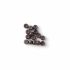 Silicone-Lined Nano Rings for I-Tip Hair Extensions Medium Brown 100pcs – Professional Nano Ring Fitting 
