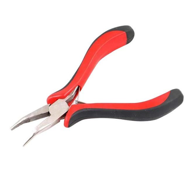 Hair Extensions Plier for Micro and Nano Ring Black and Red