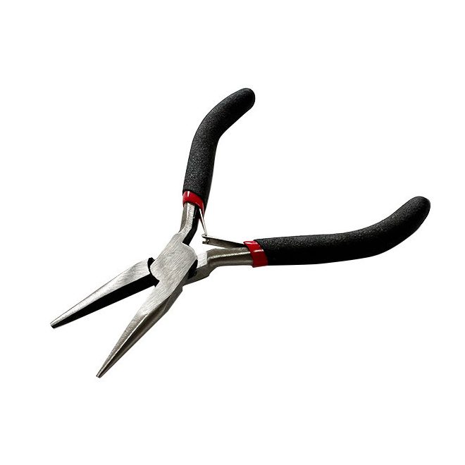 Hair Extensions Plier Black-Red Handle for Micro-Nano Ring  