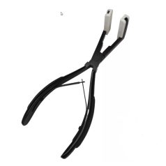   Professional Steel Pliers for Tape-In Hair Extensions - Adhesive Tape Pressing and Application Tool