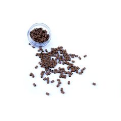   Silicone-Lined Aluminium Mini Tubes Without Flange for Hair Extensions Light Brown 100pcs 3x3x5mm #11 - Secure Micro Ring Fitting