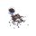 Silicone-Lined Aluminium Mini Tubes Without Flange for Hair Extensions Light Brown 100pcs 3x3x5mm #11 - Secure Micro Ring Fitting