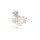 Silicone-Lined Aluminium Mini Tubes Without Flange for Hair Extensions Light Blonde 100pcs 3x3x5mm #13 - Secure Micro Ring Fitting