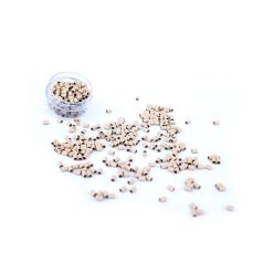   Silicone-Lined Aluminium Mini Tubes Without Flange for Hair Extensions Medium Blonde 100pcs 3x3x5mm #6 - Secure Micro Ring Fitting