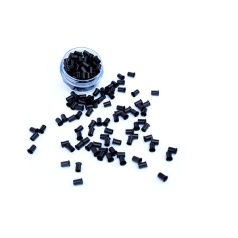   Flanged Silicone-Free Copper Micro Tubes for Hair Extensions Dark Brown 100pcs #3 - 4mm Length, 2.4mm Inner Diameter, 3mm Outer Diameter