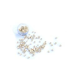   Silicone-Lined Micro Rings for Hair Extensions Light Blonde 100pcs #13 - 4mm Length, 2.4mm Inner Diameter, 6mm Outer Diameter 5030