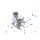 Silicone-Lined Micro Rings for Hair Extensions Dark Blonde 100pcs #8 - 4mm Length, 2.4mm Inner Diameter, 6mm Outer Diameter 5030