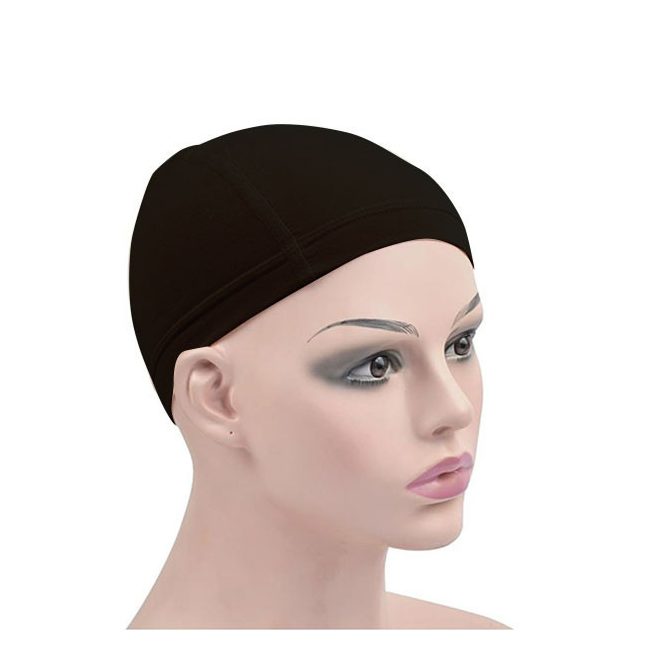 Dream Deluxe Wig Cap, Black - Elastic Nylon Mesh Wig Cap for Secure and Comfortable Wig Fitting, 2 Pieces