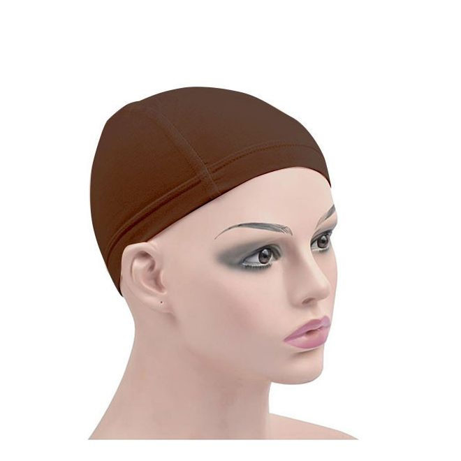 Dream Deluxe Wig Cap, Light Brown - Elastic Nylon Mesh Wig Cap for Secure and Comfortable Wig Fitting, 2 Pieces