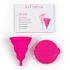Intimina Lily Cup™ Compact Menstrual Cup Size B - Collapsible, Reusable Medical-Grade Silicone Period Cup for Light to Medium Flow