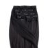Clip-In Human Hair Extension Classic Jet Black 40cm Color #1 - HairExtensionShop.ie