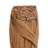 Clip-In Human Hair Extension Classic Golden Brown 40cm Color #10 - HairExtensionShop.ie
