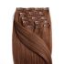 Clip-In Human Hair Extension Classic Medium Brown 40cm Color #6 - HairExtensionShop.ie