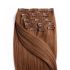 Clip-In Human Hair Extension Classic Light Brown 40cm Color #8 - HairExtensionShop.ie