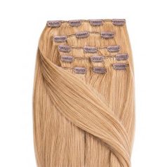 Clip-In Human Hair Extension Classic Golden Blonde 50cm Color #16 - HairExtensionShop.ie