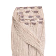Clip-In Human Hair Extension Classic Bleach Blonde 50cm Color #613 - HairExtensionShop.ie