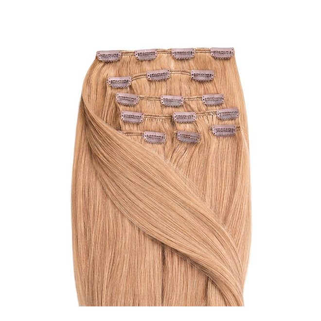 Clip-In Human Hair Extension Classic Medium Blonde 60cm Color #14 - HairExtensionShop.ie
