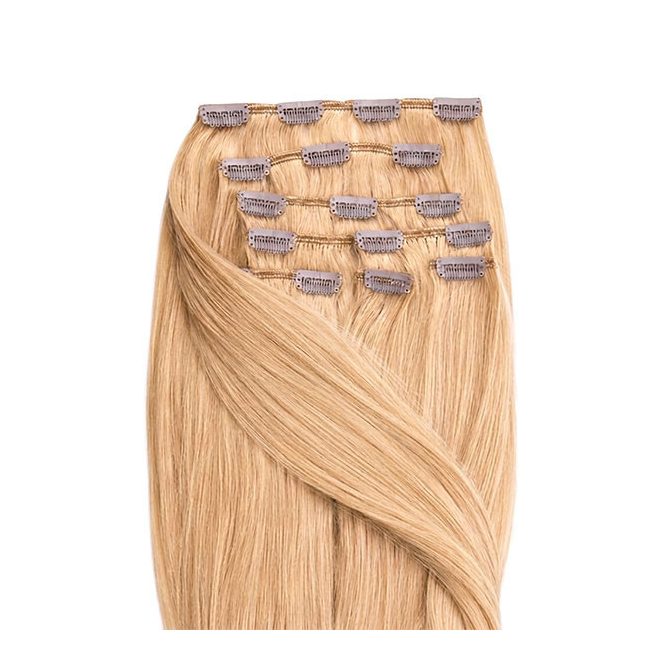 Clip-In Human Hair Extension Classic Golden Blonde 60cm Color #16 - HairExtensionShop.ie