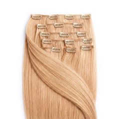 Clip-In Human Hair Extension Classic Ash Blonde 60cm Color #24 - HairExtensionShop.ie