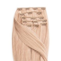 Clip-In Human Hair Extension Classic Ash Light Bleach Blonde 60cm Color #60ASH - HairExtensionShop.ie