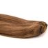 Clip-In Human Hair Extension Classic Body Wave Light Brown 40cm Color #8 - HairExtensionShop.ie