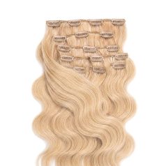 Clip-In Human Hair Extension Classic Body Wave Honey Blonde 50cm Color #22 - HairExtensionShop.ie