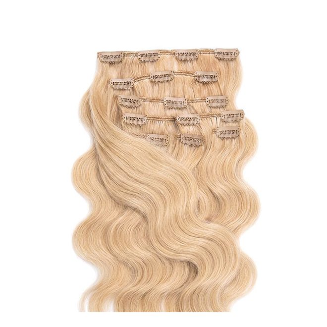 Clip-In Human Hair Extension Classic Body Wave Honey Blonde 50cm Color #22 - HairExtensionShop.ie