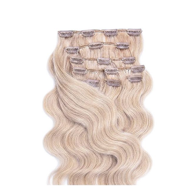 Clip In Hair Extension Classic Body Wave Bleach Blonde 50cm (Color #613)