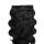 Clip-In Human Hair Extension Classic Body Wave Jet Black 60cm Color #1 - HairExtensionShop.ie