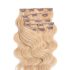Clip-In Human Hair Extension Classic Body Wave Golden Blonde 60cm Color #16 - HairExtensionShop.ie