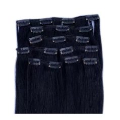 Clip In Hair Extension Jet Black 40cm (Color #1)