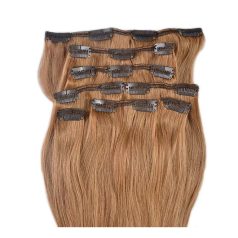Clip In Hair Extension Golden Brown 40cm (Color #10)