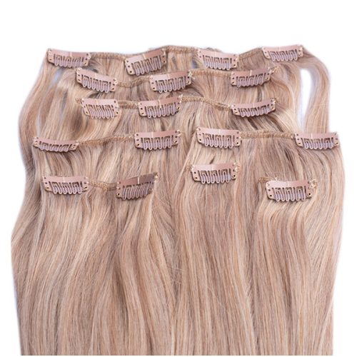 Clip In Hair Extension Light Golden Blonde 40cm (Color #18)