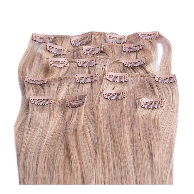 Clip In Hair Extension Light Golden Blonde 40cm (Color #18)