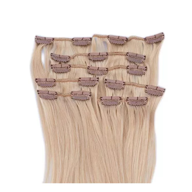 Clip In Hair Extension Ash Blonde 40cm (Color #24)